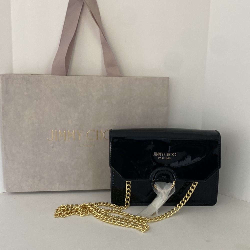 Jimmy Choo Black Shoulder Crossbody Bag  wirh Gift Bag - Picture 3 of 5
